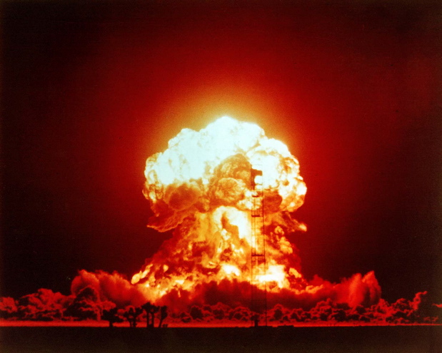  correlative -- the atomic bomb, the image of the mushroom cloud, 