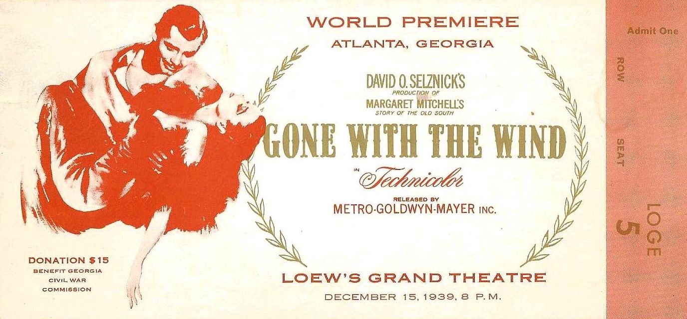 GoneWindPremiereTicketBaja