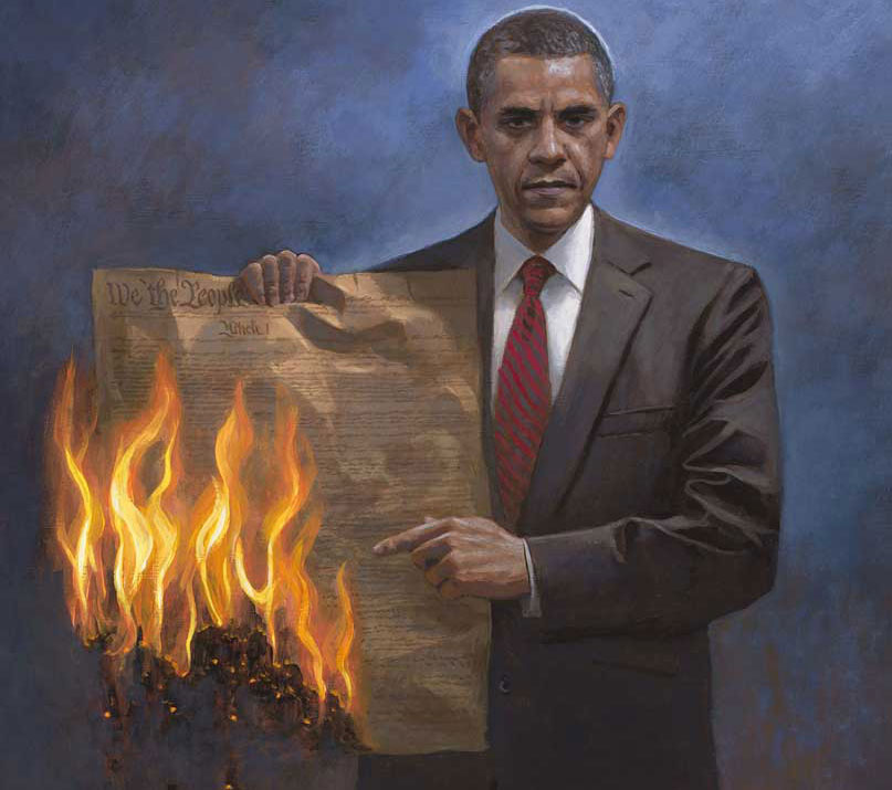 ObamBurnsConstitution
